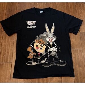 Shoe Palace x Looney Tunes T-Shirt Bugs Bunny/Taz Black Size 2XL Used